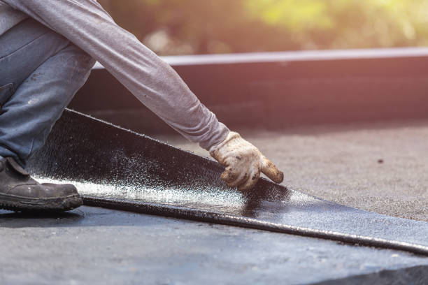 Professional Waterproofing technician working in Eaton, OH